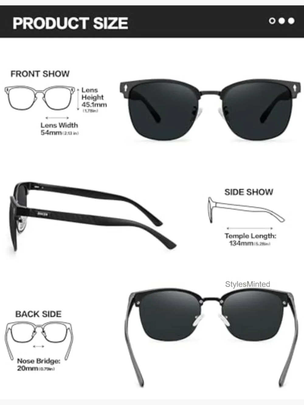 Mens Polarized Sunglasses Al-Mg Metal UV Protection Square Shades Driving